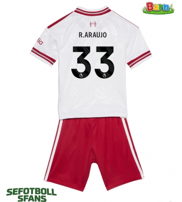 Liverpool Ronald Araujo #33 Bortaställ Barn 2026-27 Kortärmad (+ Korta byxor)